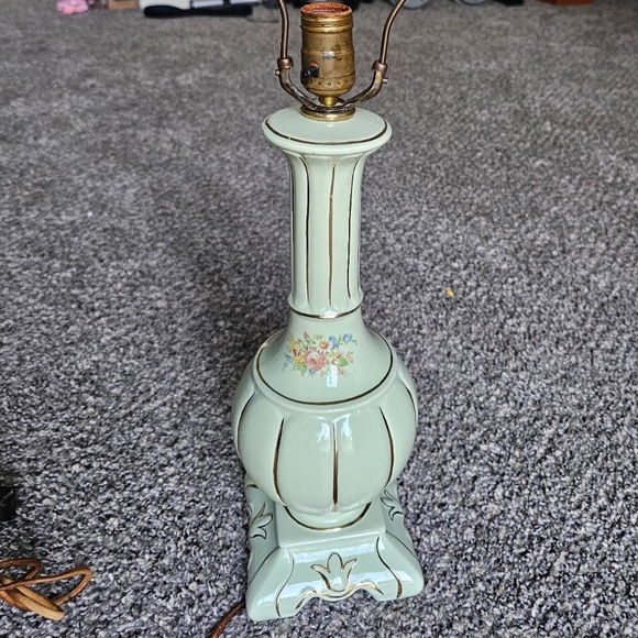 Vintage Other - Vintage Mint Green Decorative Table Lamp
